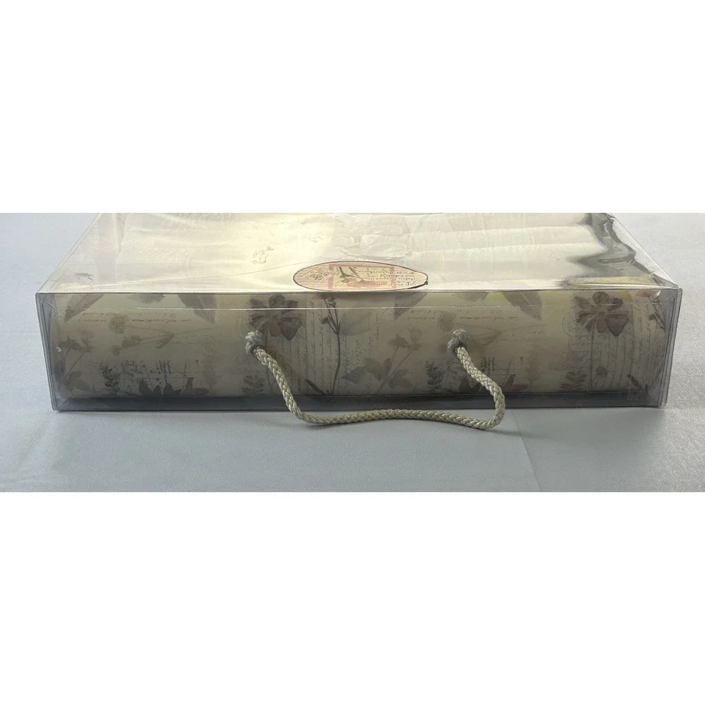 Once Upon A Rose Hanger & Drawer Liner Gift Set 6 Satin Hangers Floral